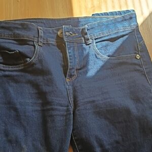 Studio F Women's Straight Leg Jeans in Dark Blue